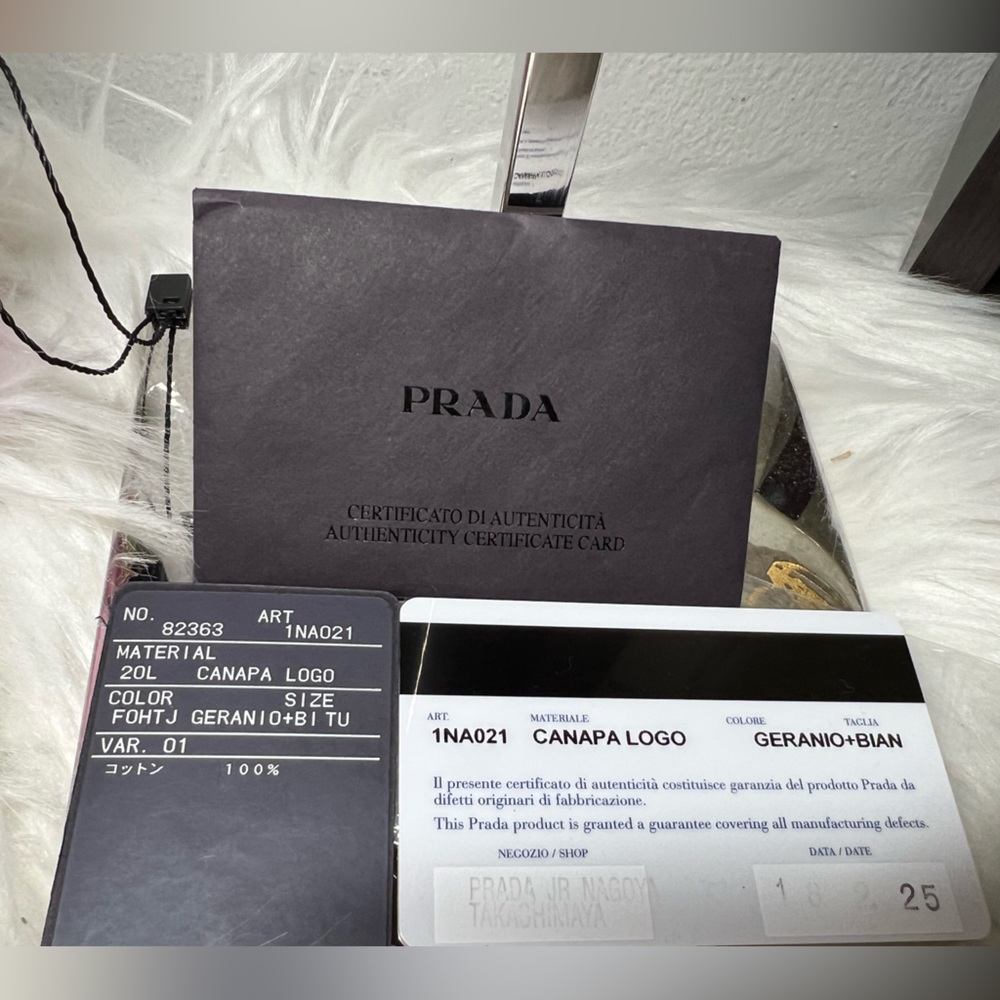Authentic prada canapa logo pouch converted into crossbody/sling/shoulder bag - Picture 17 of 17